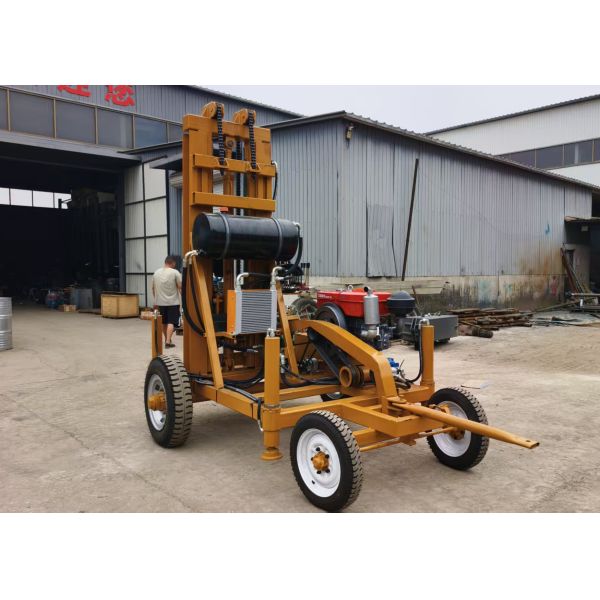 Efficient Energy-saving Tire High Pressure Borewell Machine Large Diameter Convenient Movement