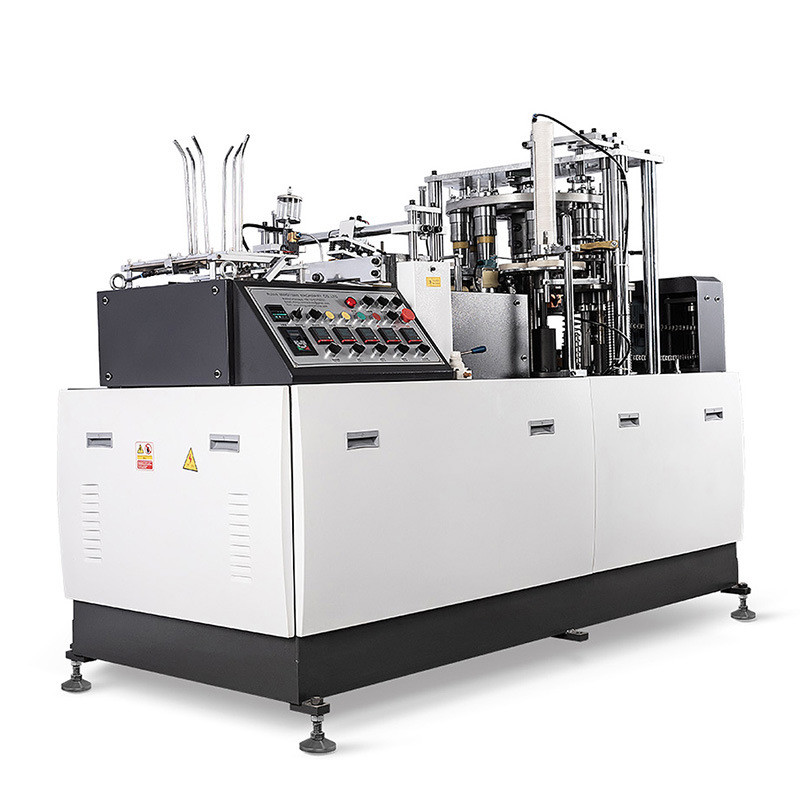 PLC Control Disposable Paper Container / Paper Tea Cup Making Machine