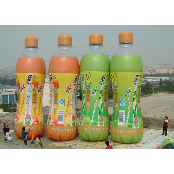 Orange Juice Bottle Inflatable Advertising Products With Full Printing Customized