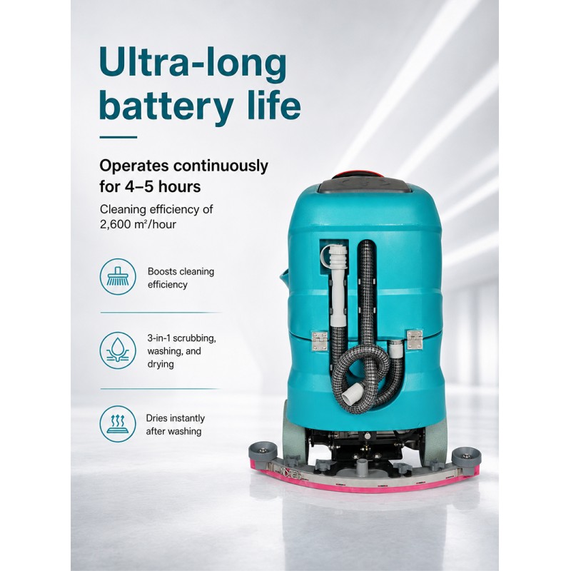 Wireless Riding Style Automatic Floor Cleaning Machine for Cleaning Shopping Mall
