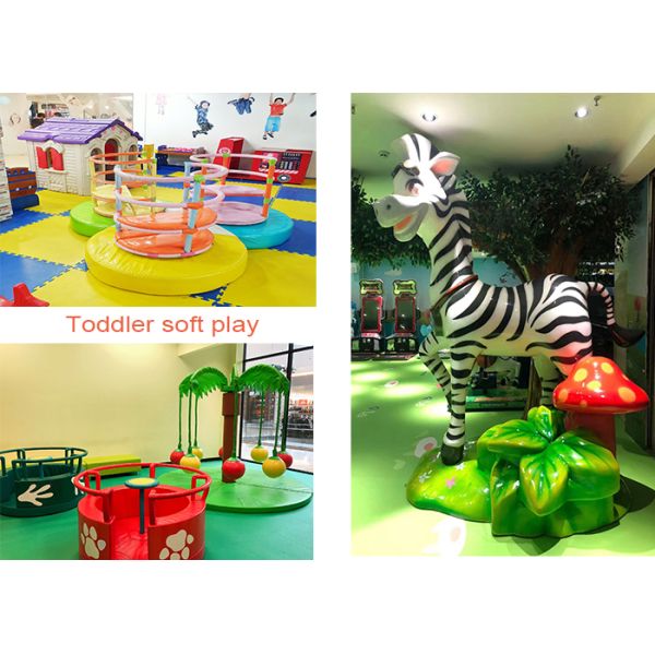 Commercial Toddler Soft Play Combination Climbing And Slide For Shopping Mall