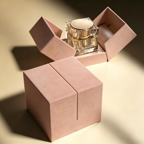 Rigid Gift Boxes With Folding Lid Structure For Luxury Perfume Packaging