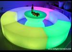 Wireless LED Light Furniture Outdoor Round Shaped LED Lighting Bench Chair Set
