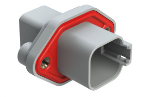 13A Rated Amphenol Rectangular Socket AT04-6P-PM05 Male Receptacle With IP67 Protection For Auto Electrical Assembly