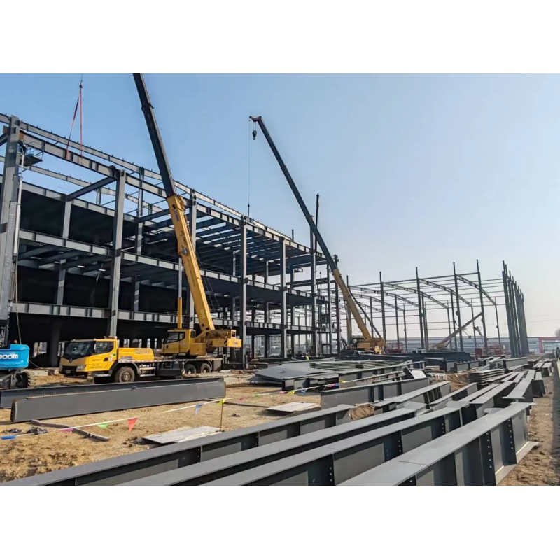 2025 prefabricated hot-rolled H-shaped steel structure framework building