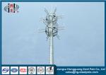 Electrical Telecommunication Towers , Hot Dip Galvanized Monopole Cell Tower