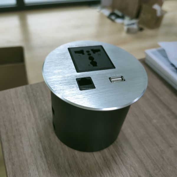 Office Essential Power Desk USB Socket Outlet Multimedia SOC Extension
