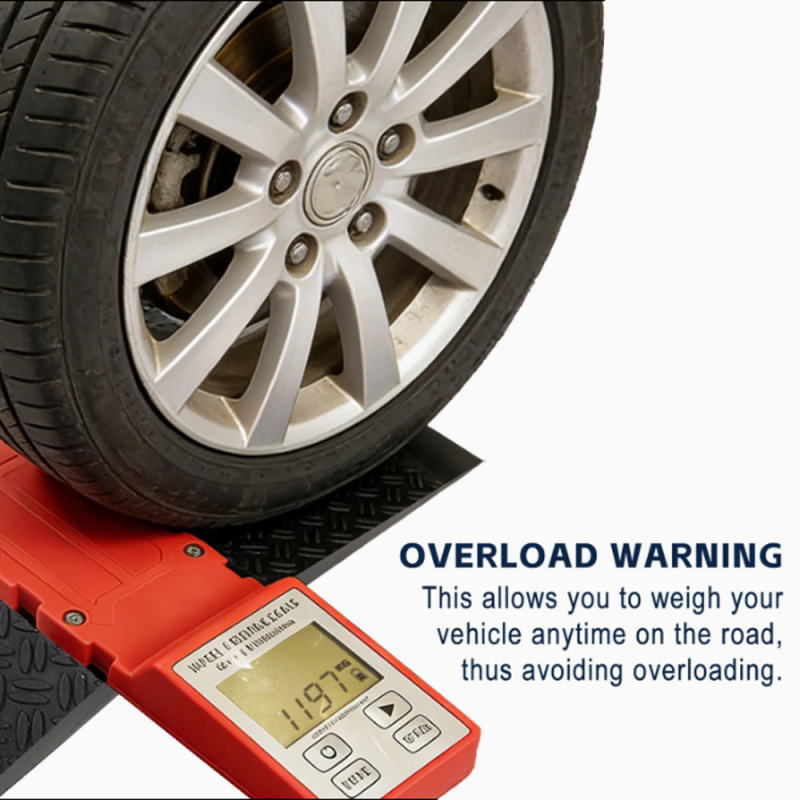 Wheel Weighing Scale for Caravan RV Motorhome, 1500kg Portable Bluetooth Wheel Scale with LCD Display, USB-C Rechargeable
