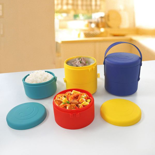 Double Layer Bento Lunch Box LeakProof Stackable Lunch Containers For Adults Kids Meal Prep Food Storage Containers