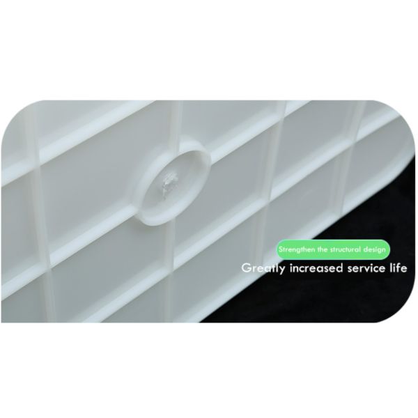 Rectangular Plastic White Lidless Storage Box Supermarket Kitchen Ice Tray