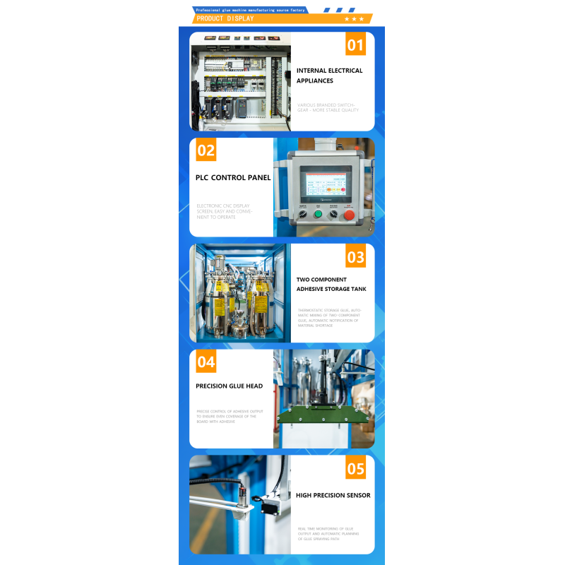 Integrated Glue Dispensing Machine with Adjustable Coating Speed 1-12 meters/minute and Customizable Gel Dripping Width 200-1300mm featuring PLC