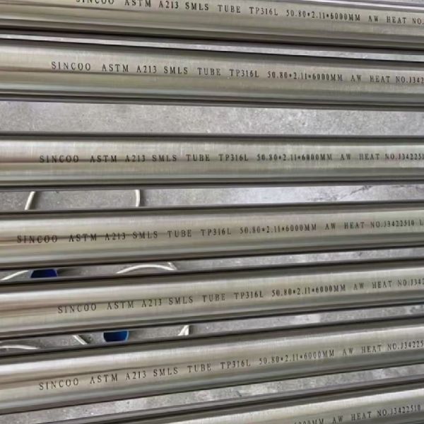 Bright Annealed SS Pipe SCH40S SCH80S Stainless Steel Tube in 6m Length Cutting Short Pieces