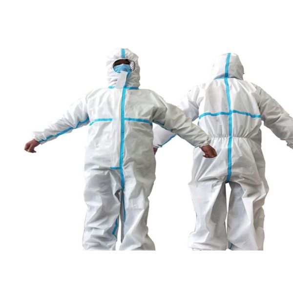 Electronics Disposable Protective Coverall Breathable White Personal Safety