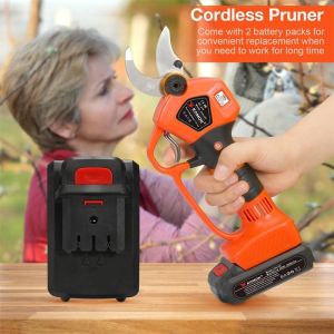 40mm Electric Cordless Pruning Shears with LED Display and Handguard for