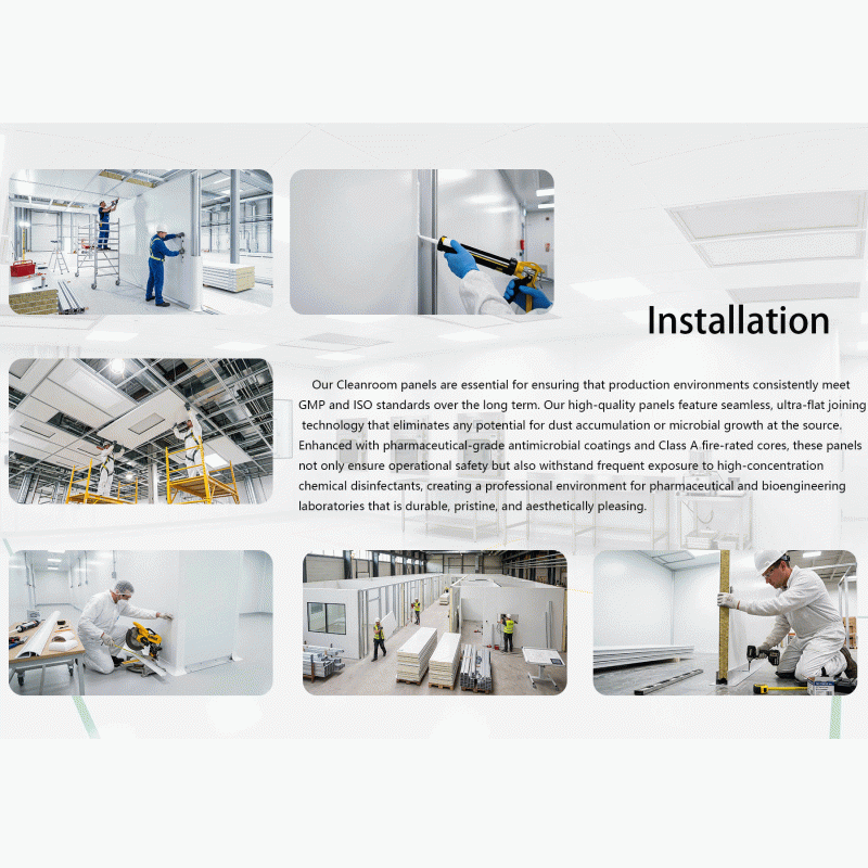 Machine-made Modified Polystyrene Cleanroom Panel | Class A Fireproof