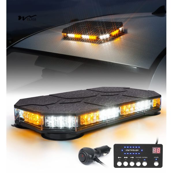 Power Source Corded Electric LED Strobe Beacon Lights Bar for Emergency Traffic Warning