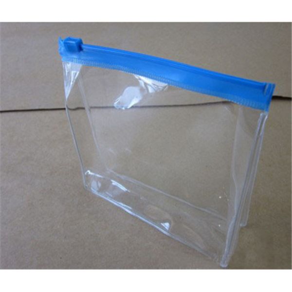 Custom Clear PVC Cosmetic Bag / Toiletry PVC Travel Bag With Zipper