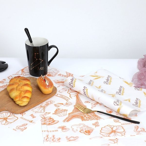 Sandwich Burger Paper Biodegradable Disposable Tableware Meat Wrapping Wax Coated Freezer Paper