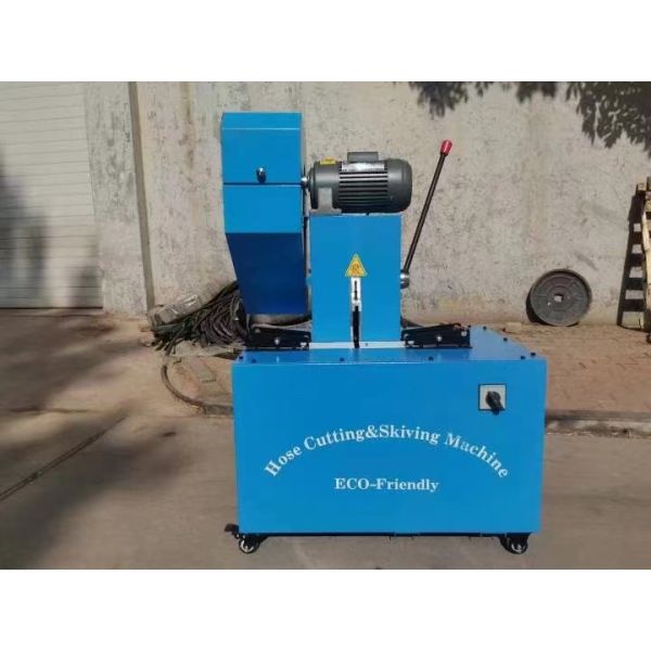 Electric128 KG weight And Size Is 850*600*1200mm Rubber Blade Material Hydraulic Hose Cutting Machine for Easy Operation