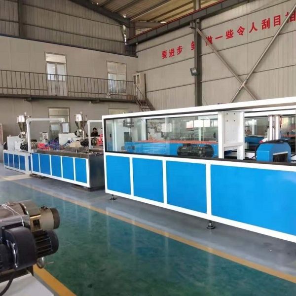 Dual Screw 250mm Width Pvc Ceiling Panel Extruder Machine Automatic