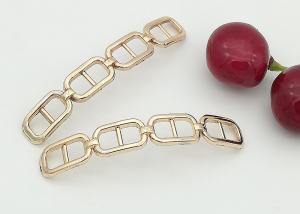 Buy cheap 70*11MM Decorative Shoe Buckles With Four Ring Clasp Belt Shaped Die - Casting product
