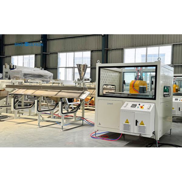 37kw Twin Screw Extruder WPC Solid Door Frame Extrusion Line