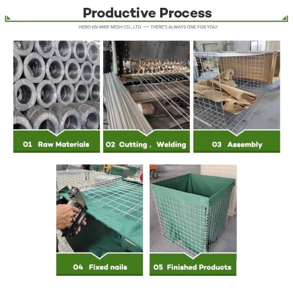 Explosion Proof Sand Retaining Wall Defensive Barrier Security Fence