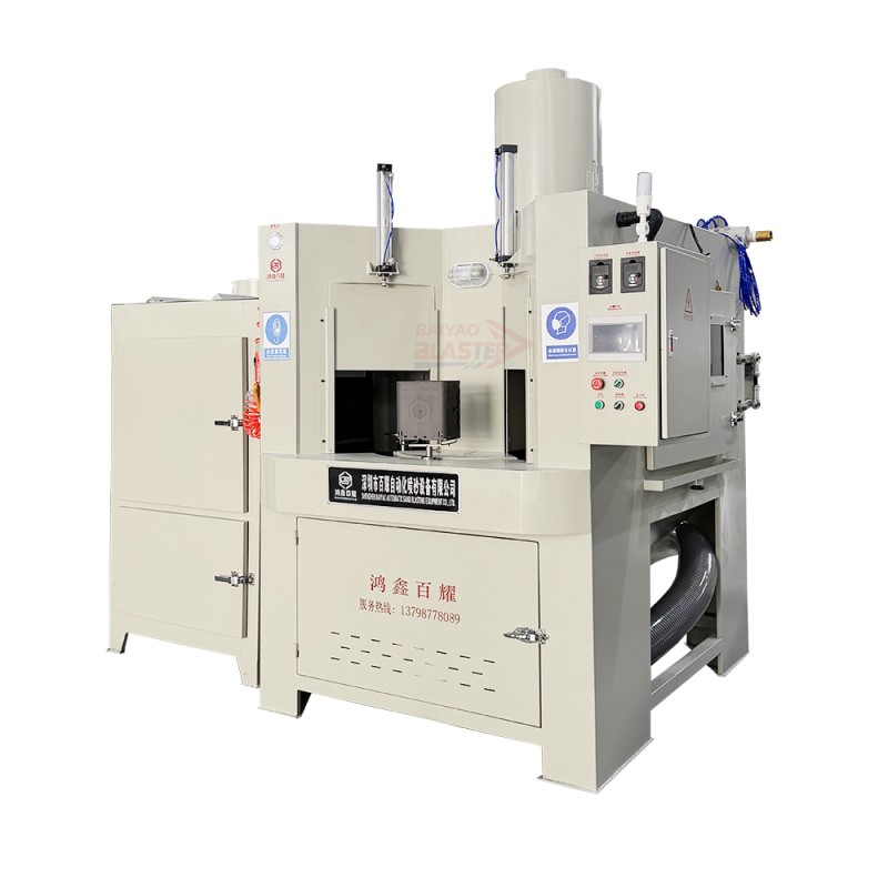 Turntable Automatic Sandblasting Machine High-Output Fully Automatic Sandblasting Machine Uniform Sandblasting