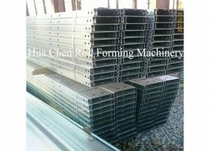 Buy cheap Hydraulic cutting Galvanized Steel C Purlin Roll Forming Machine with CE product