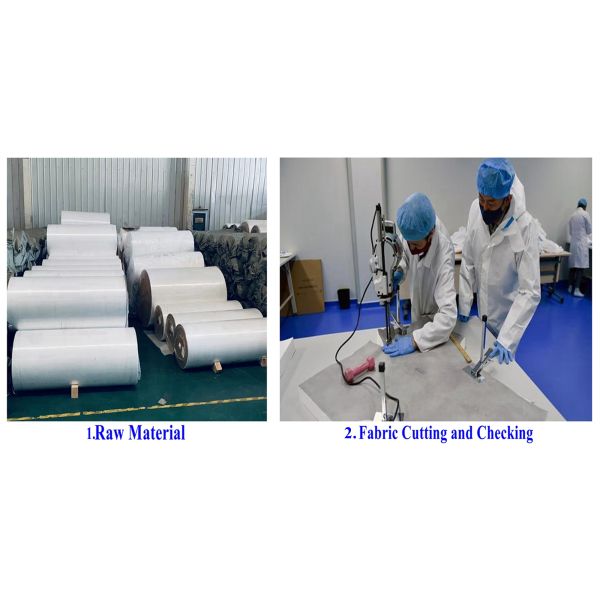 Waterproof Type 4 Disposable Coveralls Taped Disposable Coverall With Thumb Loop