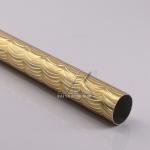 Golden Spray Coating Aluminum Round Tubing For Roller Blind And Curtain