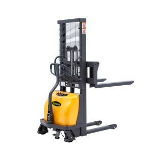 Buy cheap 5000mm adjustable Double Pallets Electric Stacker Handler 1.5ton Stacker product