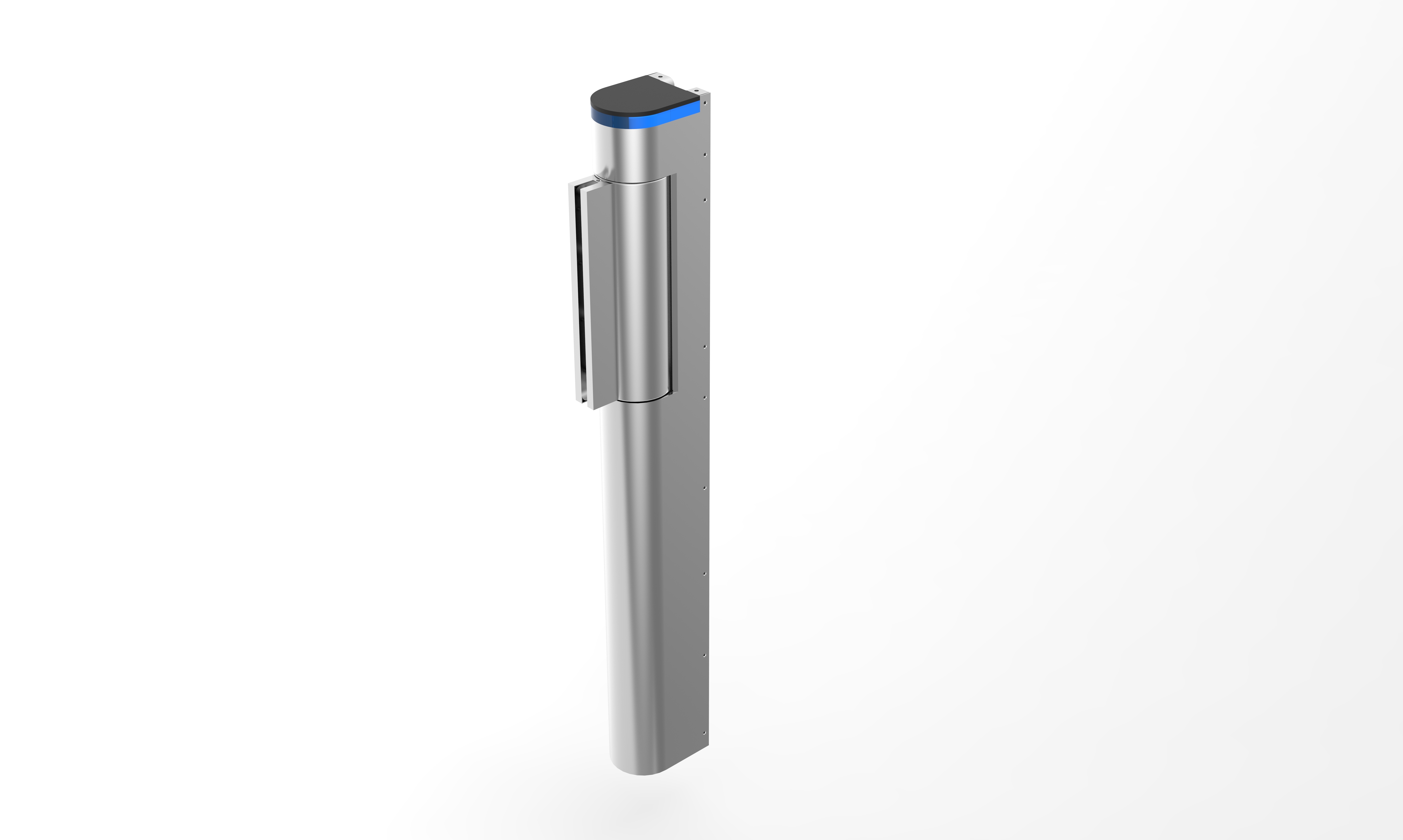 High Speed Rail AB Turnstile Mechanism with Clutch Locking Function Infrared Radar Sensor and Tri-color Indicator Light