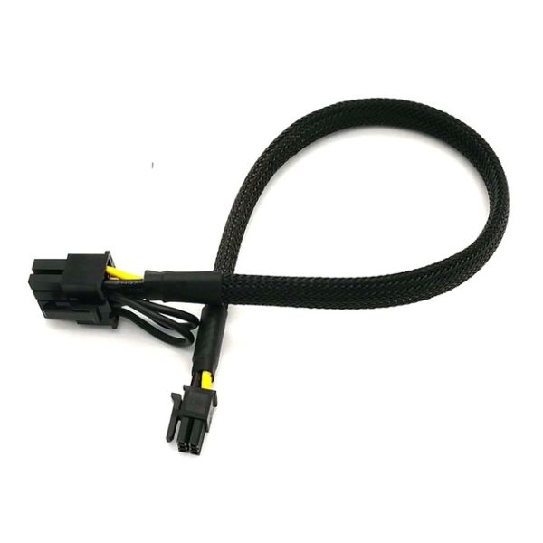 ROHS Dual Mini PciE PSU 8 Pin Graphics Card Adapter Cable