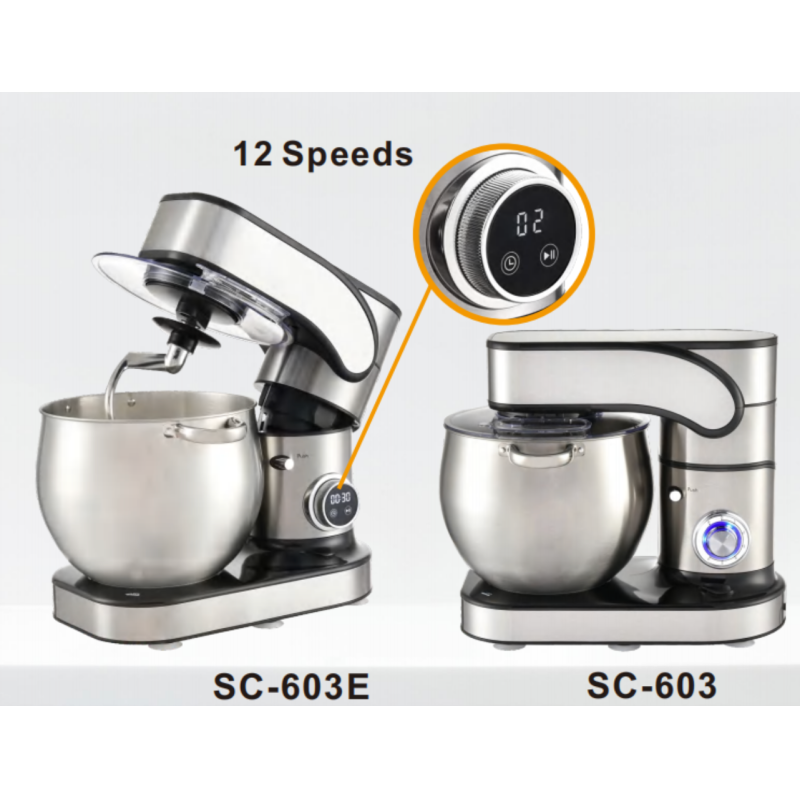 12L 2000W Heavy Duty Stand Mixer With 6 Speed Pulse Function