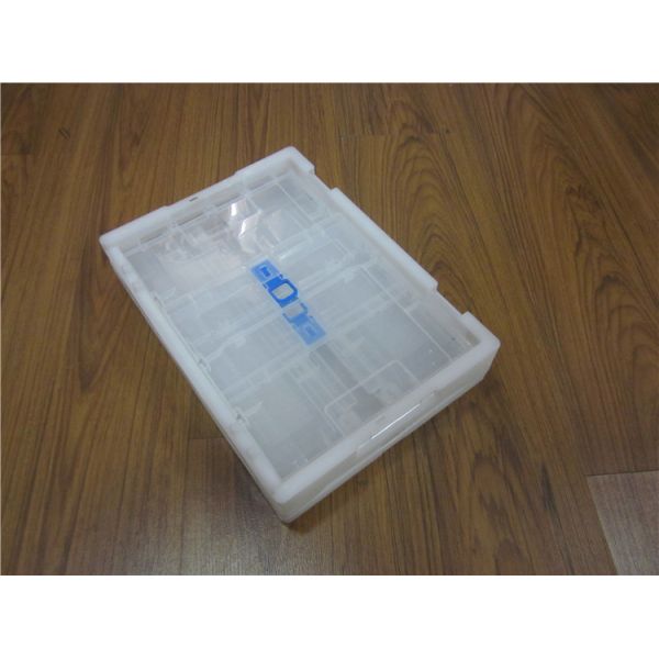 Smooth Inside Portable Collapsible Plastic Containers Handling Material