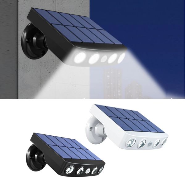 Adjustable Security 600lm 120degree Solar Motion Sensor Wall Light PC+ABS