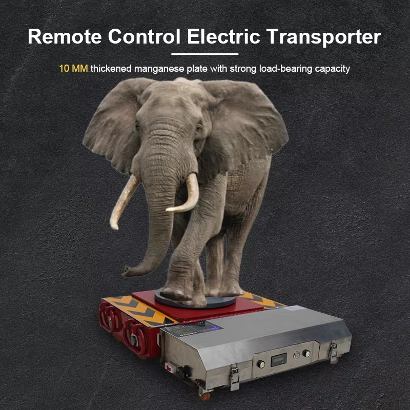 Foxtechrobot Remote Control Battery Powered Load Moving Speed Roller Machine