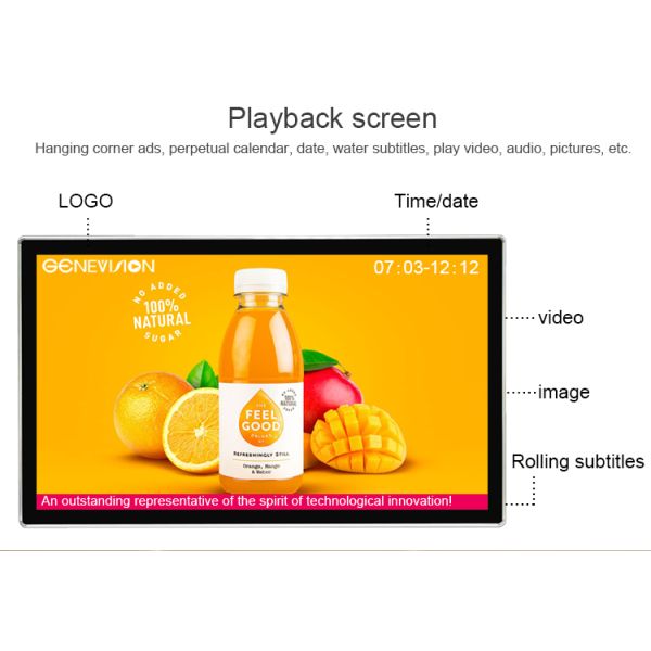 32" Ceiling Mount Android 9 Digital Signage LCD Advertising Screens Dual Screen