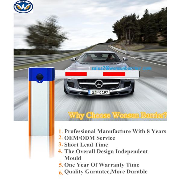 Swing Out Automatic Barrier Gate , Flexible Boom Auto Barrier Gate System