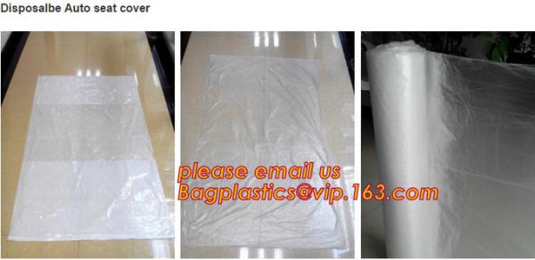 Disposable Plastic Car Cover with Elastic Band Medium Size, Kit De Protection, Car Clean Kit, car protection disposable