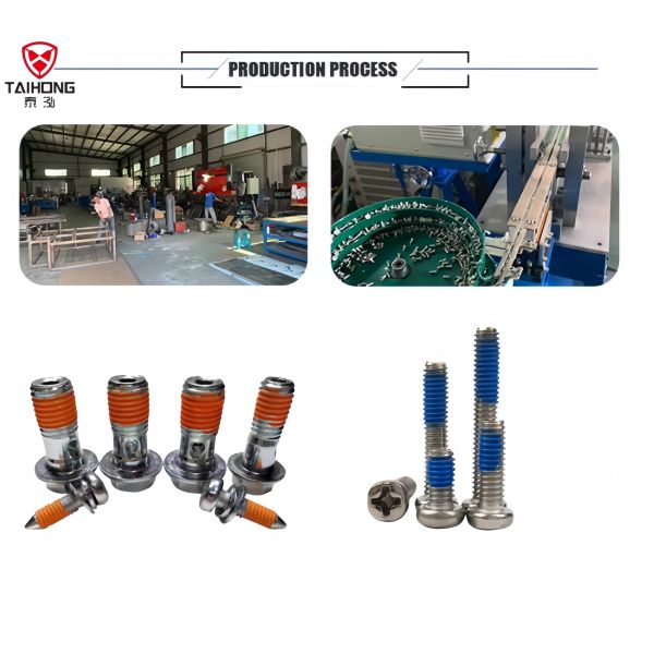 Accurate Double Track Screw Blue Glue Machine High Speed Screw Processing Machine