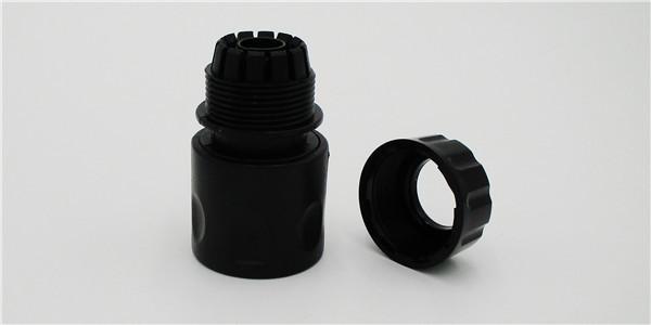 1/2 inch Water Fast Hose Coupling Fittings Easy Installation , Black Color