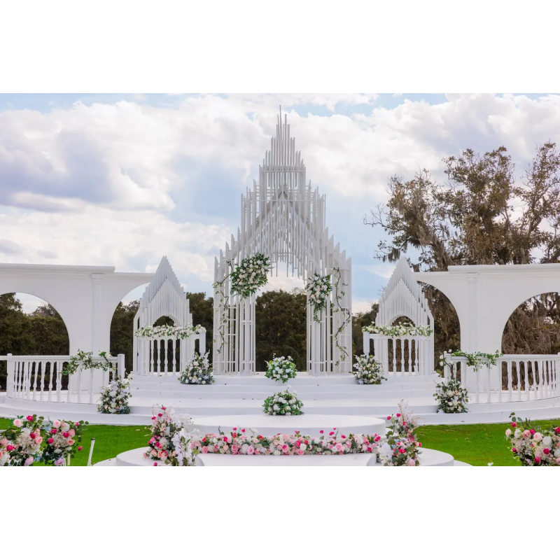 Solar Aligned Ceremony Altar Permanent Wedding Structure With Seasonal Light