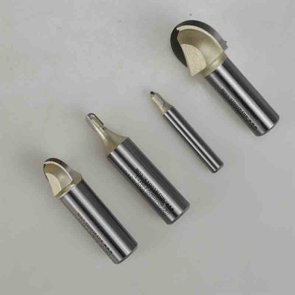 Arden CNC Wood Router Round Bottom Bit Tungsten Carbide End Mill for Wood and Acrylic Engraving Round Bottom Woodworking Bit