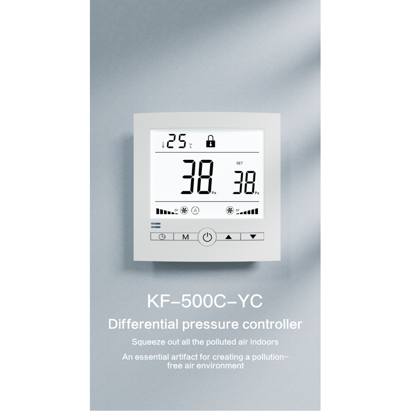 Digital LCD Display Differential Pressure Controller Wall Mounting For Automatic Control