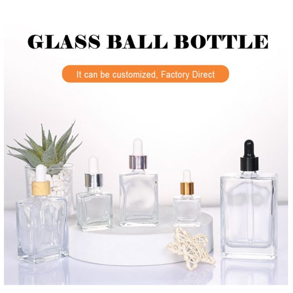 Customized Closure and Color 20g 30g 50g Dropper Bottle for Essential Oil Perfume