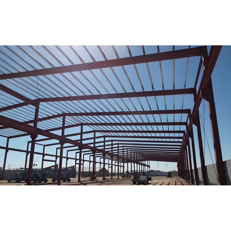 Hurricane Proof Prefab Building Construction , Long Span Steel Construction Warehouse