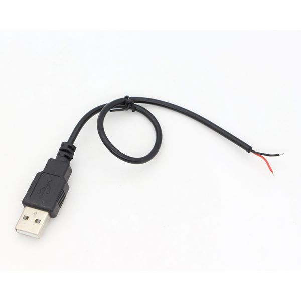 OEM USB 2.0 A Male To Open Stripped Tinned Soldering Bare 2 Wire End Pigtail Charging Cable
