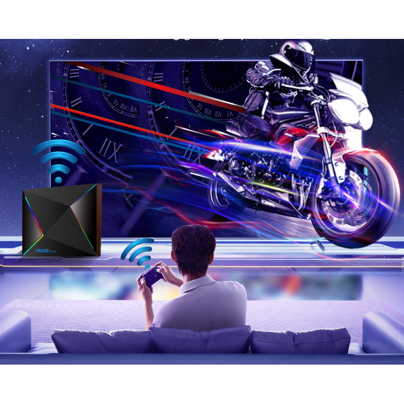 Android TV Box R69 Plus with H728 Octa-core CPU, 8K Smart TV Box Support WiFi 6, 1000M Ethernet, Bluetooth 5.0, 4GB RAM 64GB ROM Home Theater